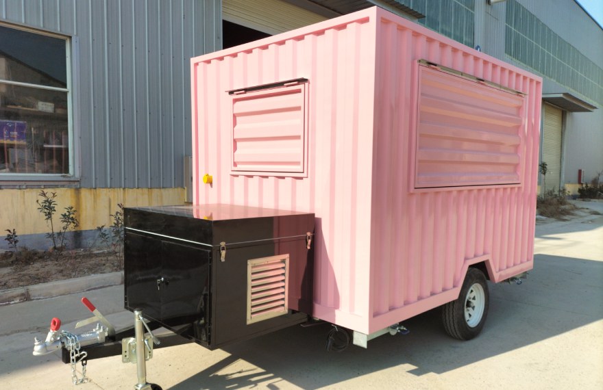 small shipping container restaurant trailer for sale